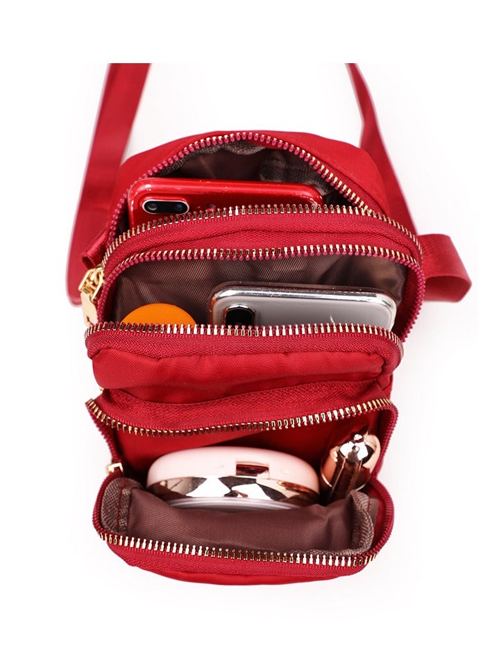 Handbags For Women Shoulder Bags, Mini Multifunctional Shoulder Bag, Mobile Phone Nylon Zipper Oxford Cloth Bracelet, Bracelet.  - Image 3