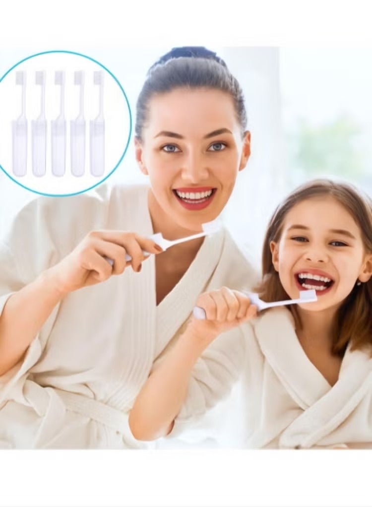 Mini Travel Toothbrush and Toothpaste Set of 10, Portable Foldable Toothbrush, Soft Camping Toothbrush Mini Toothbrush with Toothpaste for Travel Business Trip Camping Outdoor Activities - Image 4