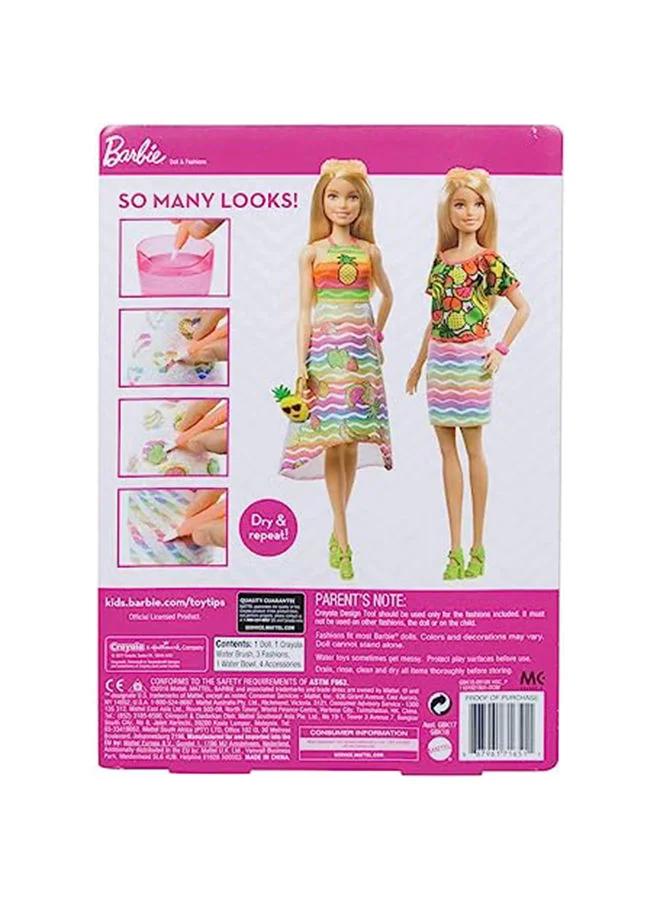 Barbie Barbie Crayola  Rainbow Fruit Surprise Doll And Fashions