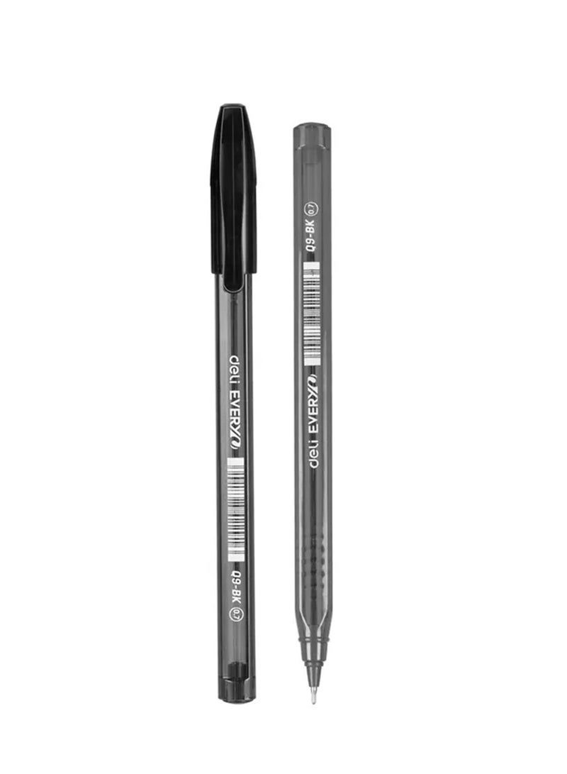 Deli 50-Piece Every Ballpoint Pen 0.7mm Tip Black Ink - Image 2