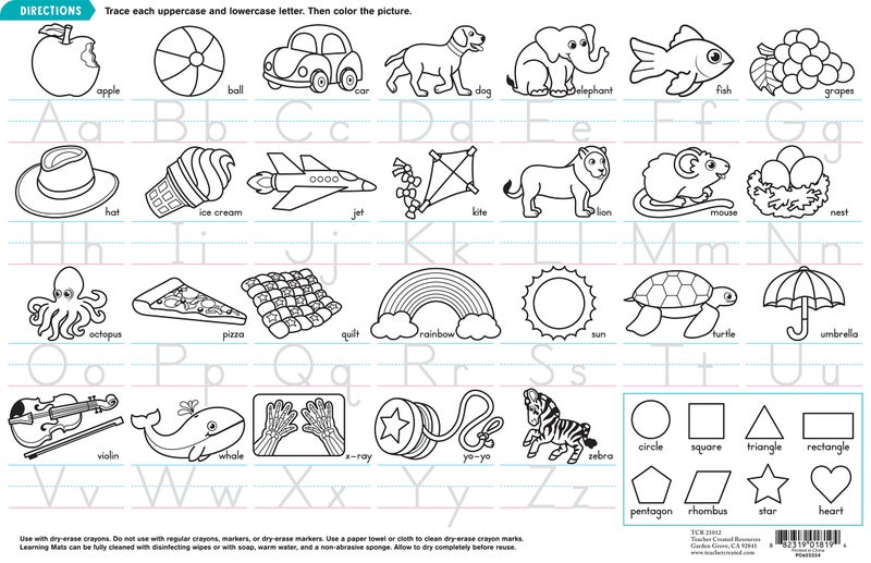 Teacher Created Resources Alphabet Learning Mat - Image 3