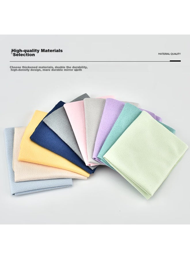 Cool Bosch Kuboshi Eyeglass Cleaning Cloth, High-quality Lens Cleaning Cloth, Eyewear Accessories, Faux Suede Lens Cloth, 10-pack - Image 3