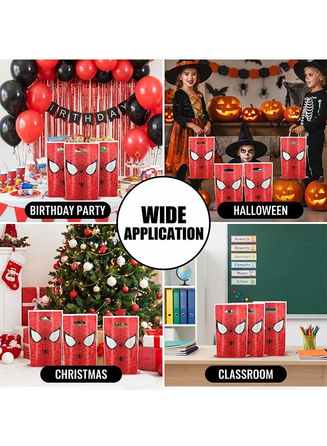 SPIDERMAN 40 Pcs Spider-Man Themed Party Gift Bags,Reusable Cartoon Candy Tote Bags,Red Decorative Bags for Kids Birthday Party,Adult Celebration,Table Decor and Party Favors - Image 4