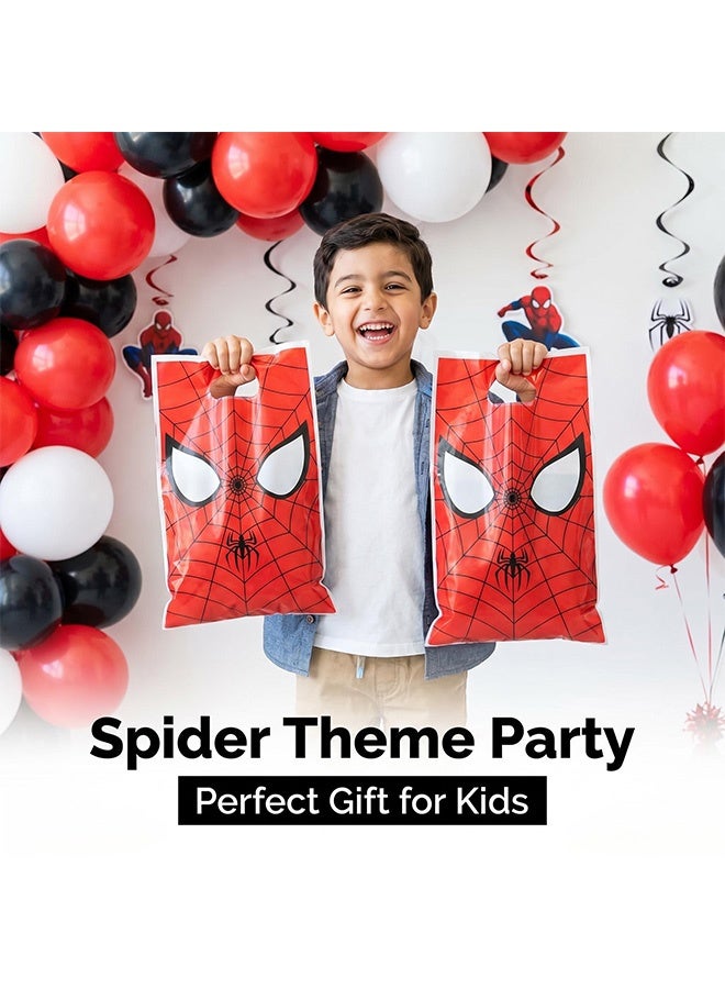 SPIDERMAN 40 Pcs Spider-Man Themed Party Gift Bags,Reusable Cartoon Candy Tote Bags,Red Decorative Bags for Kids Birthday Party,Adult Celebration,Table Decor and Party Favors - Image 2