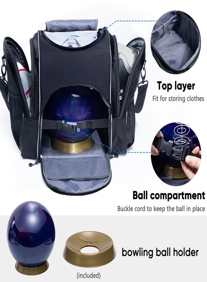 VIGEGARI Bowling Ball Bag with Cup and Polisher - Single Ball Tote - Bowling Gifts & Accessories - Image 2