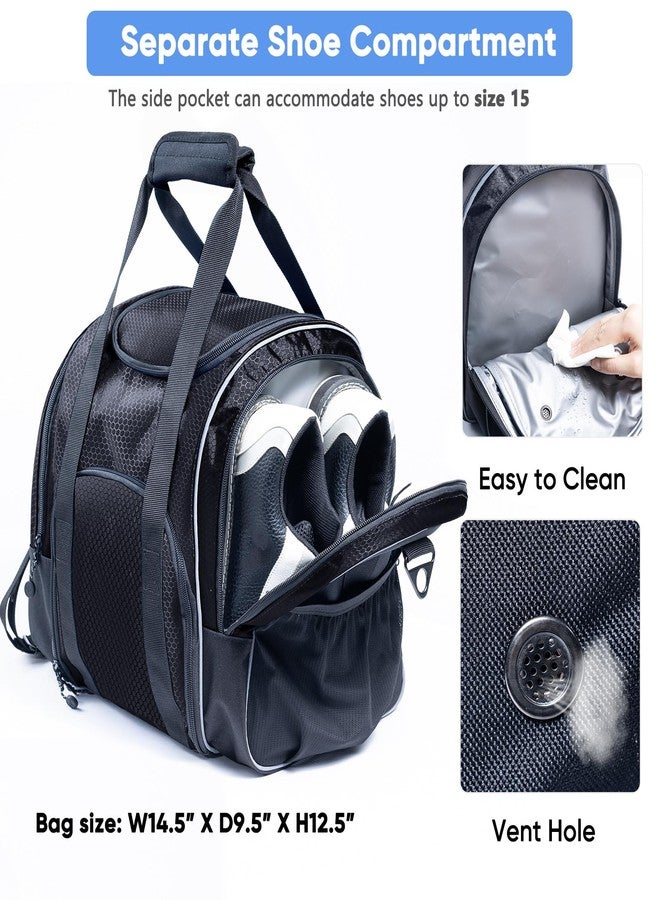 VIGEGARI Bowling Ball Bag with Cup and Polisher - Single Ball Tote - Bowling Gifts & Accessories - Image 3