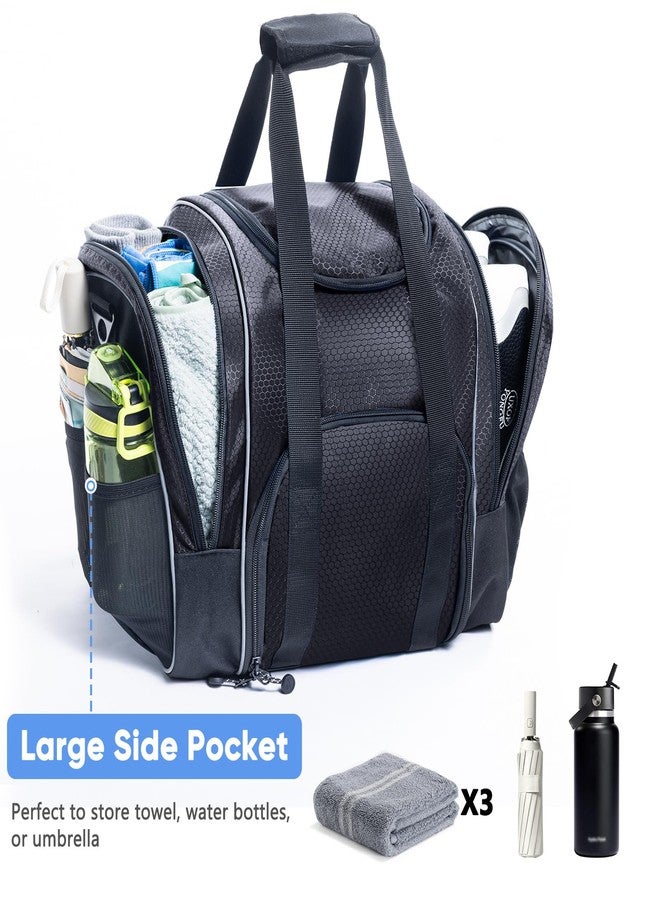 VIGEGARI Bowling Ball Bag with Cup and Polisher - Single Ball Tote - Bowling Gifts & Accessories - Image 4
