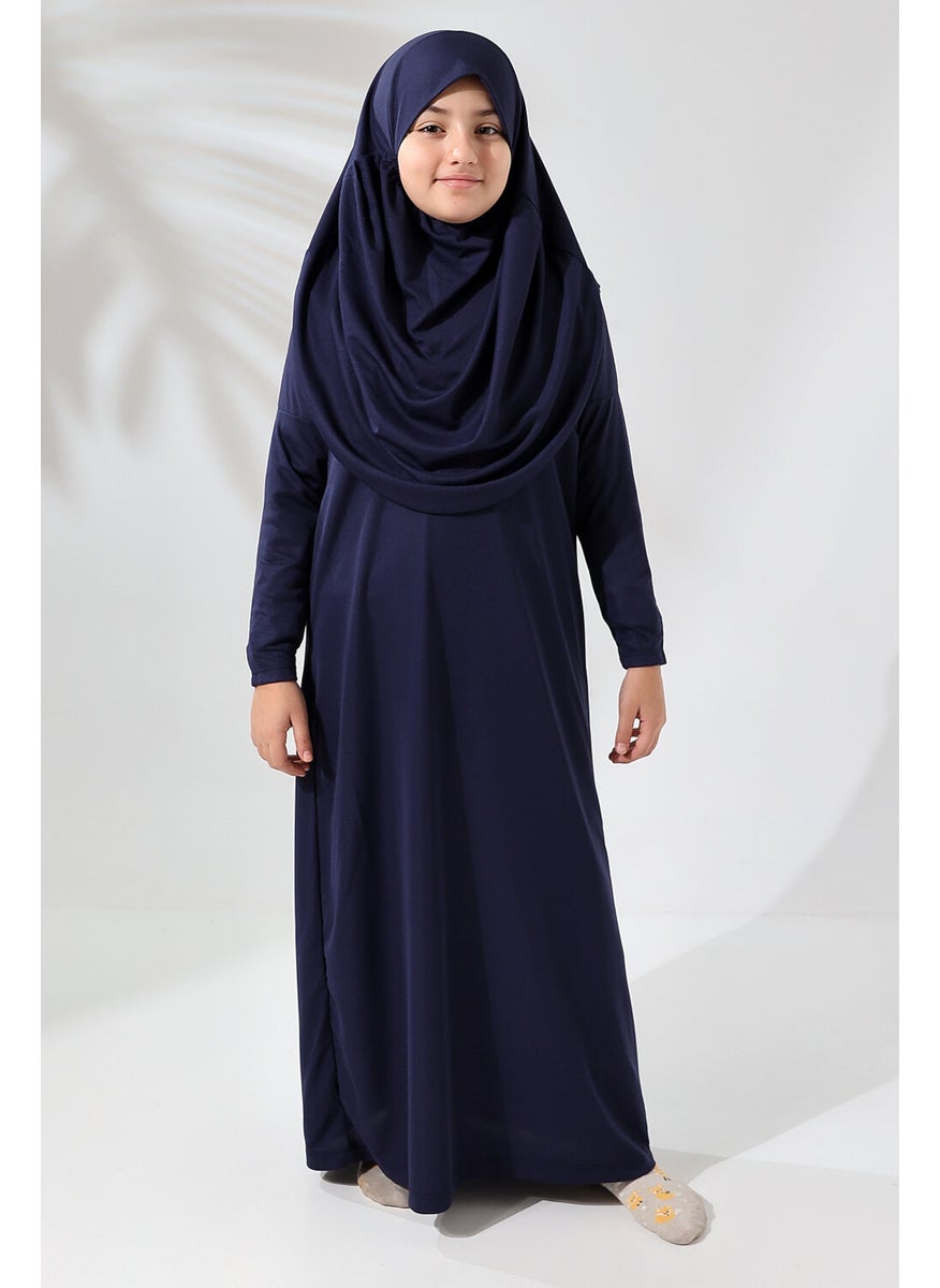 One Piece Practical Children's Prayer Dress with Headscarf Navy Blue - pzsku/ZA2B35D1ACE86C3E30315Z/45/_/1731032257/79382f92-e791-417b-a014-1786c8daef0b