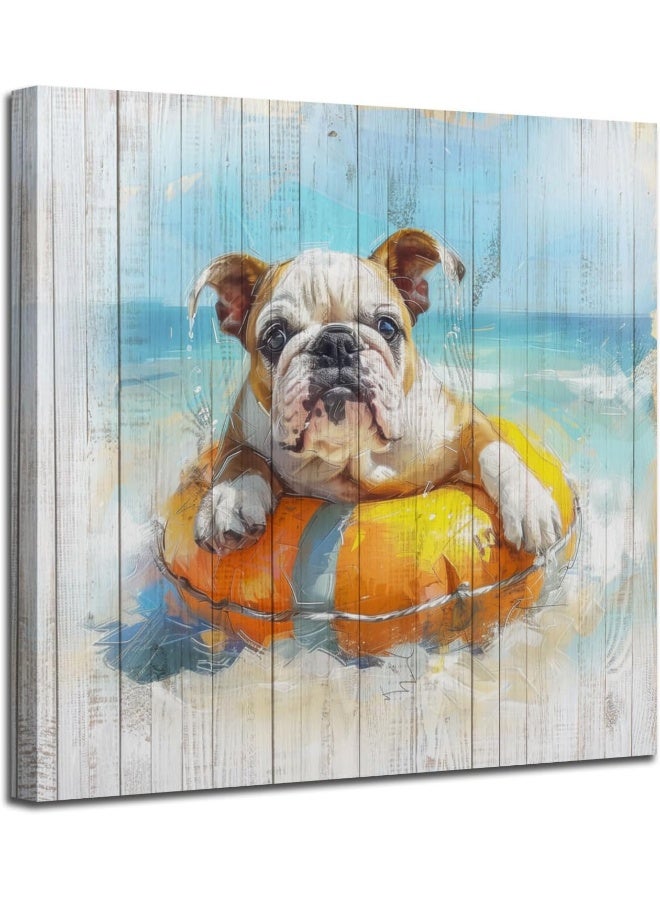 Arjun Animal Dog Canvas Wall Art - Image 1