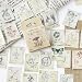 Obujopal 46Pcs Postage Stamp Stickers for Scrapbooking Journaling Planners Card Making Laptop Diary Collage Envelope Phone Case Art Crafts DIY Decoration - Image 2