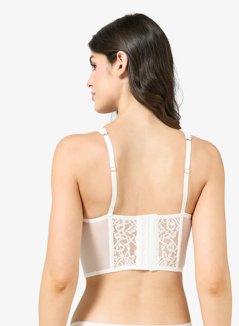 Ginger Lace Tie Up Detail Corset
