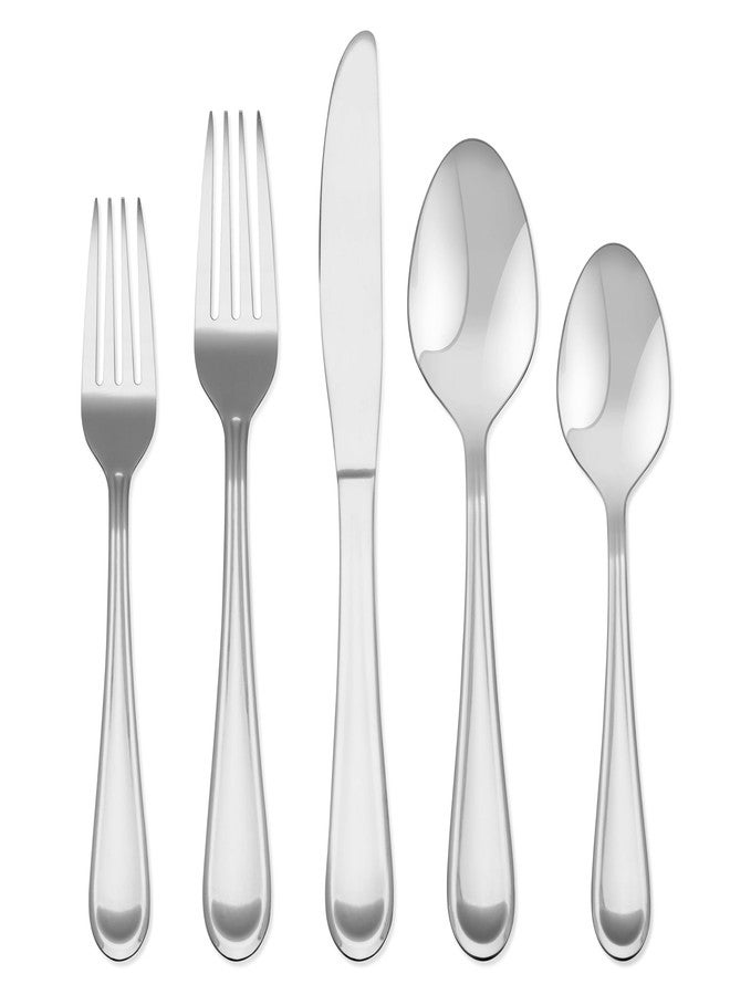 Hampton Forge Clark - 20 Piece Flatware Set, Service for 4, One Size, Silver - Image 1