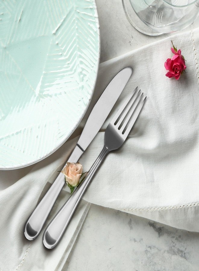 Hampton Forge Clark - 20 Piece Flatware Set, Service for 4, One Size, Silver - Image 3