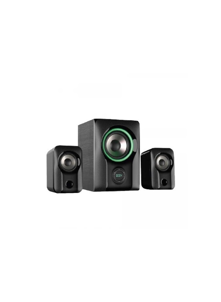 F&D F590X 60w 2.1 Computer Multimedia Speaker with Subwoofer , Supporting BT/AUX/USB/FM/Coaxial/ NFC , Gaming sound effects. RGB Multi-Color Lighting Mode - Image 1