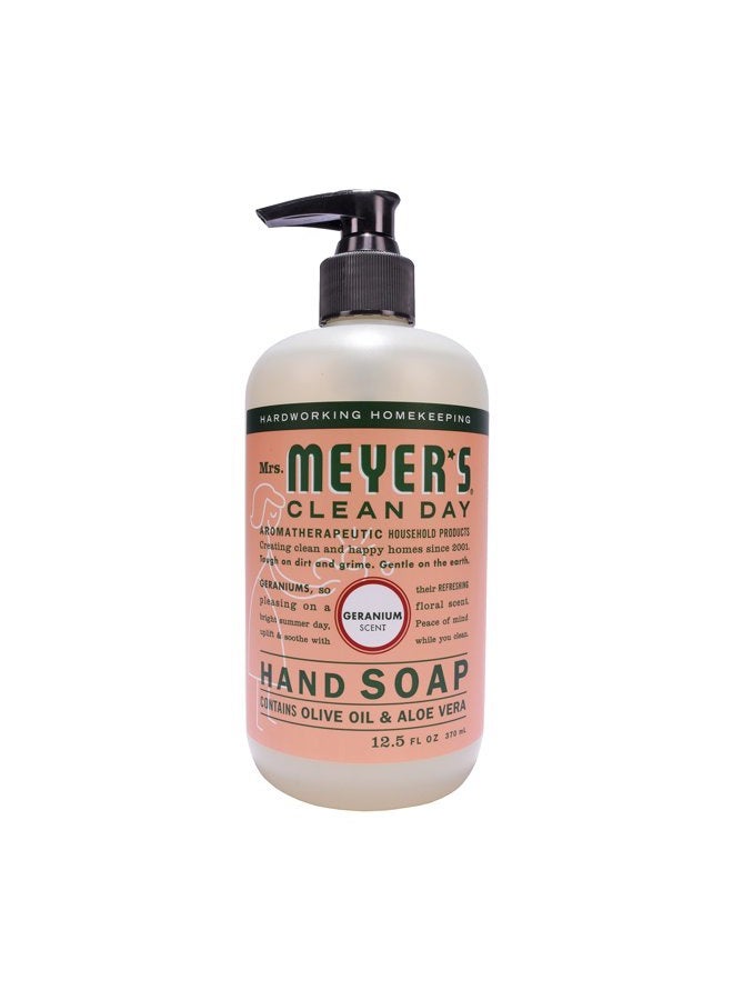 Mrs. Meyer's Mrs. Meyer´s Clean Day Hand Soap, Geranium, 12.5 fl oz, 3 ct3 - Image 1