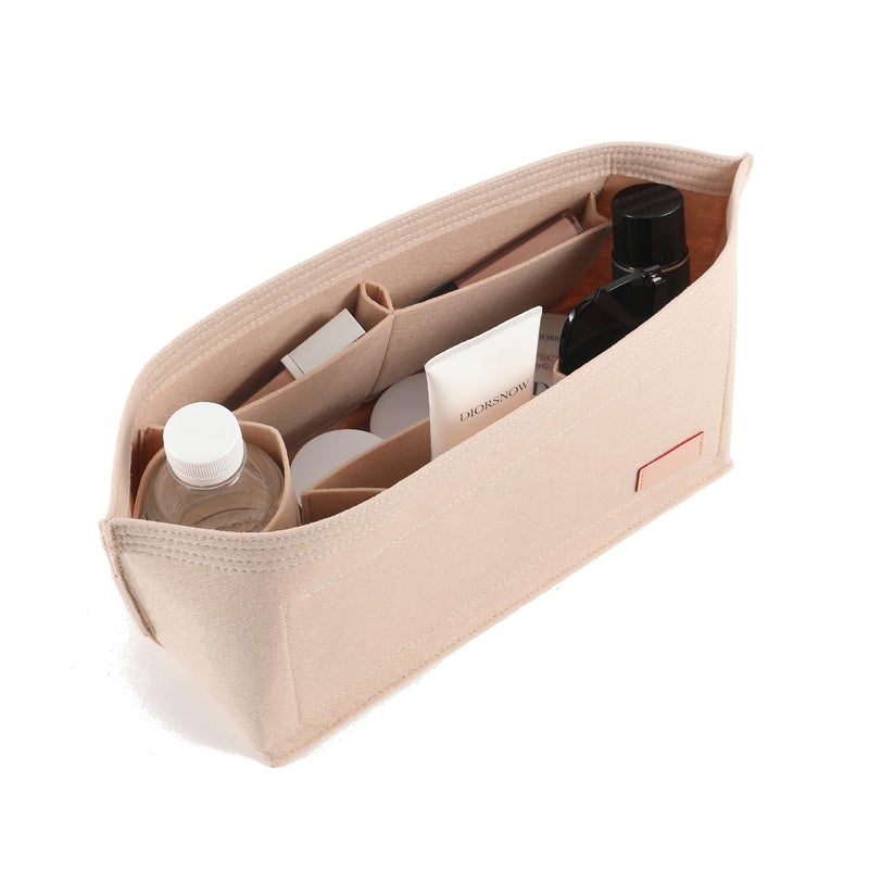 Doxo Purse Organizer Insert HandbagTote Felt Bag Fits for City 33 Speedy 35 and Neverfull MMBeigeL