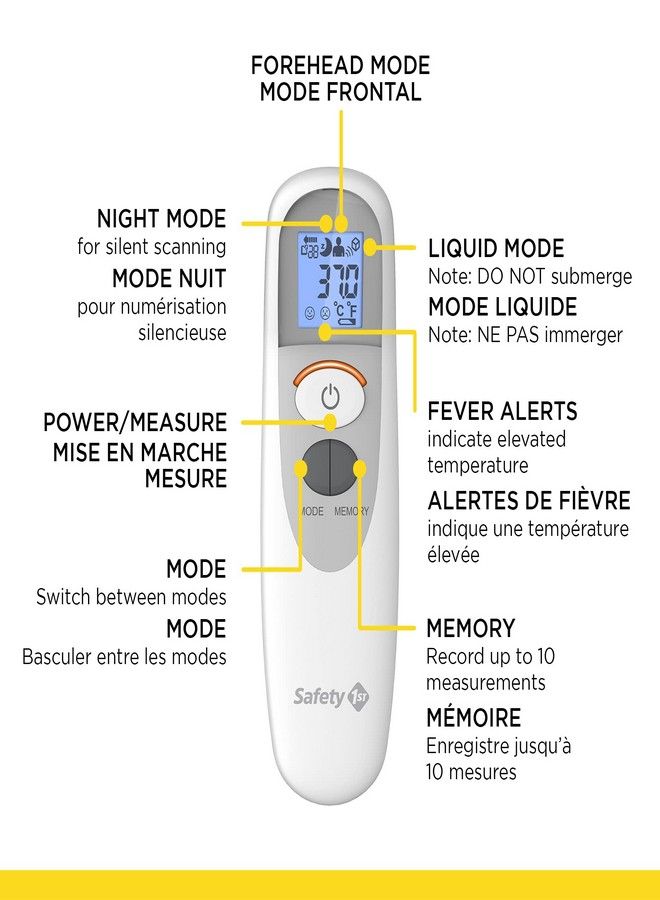 Safety 1st Simple Scan Forehead Thermometer, Grey