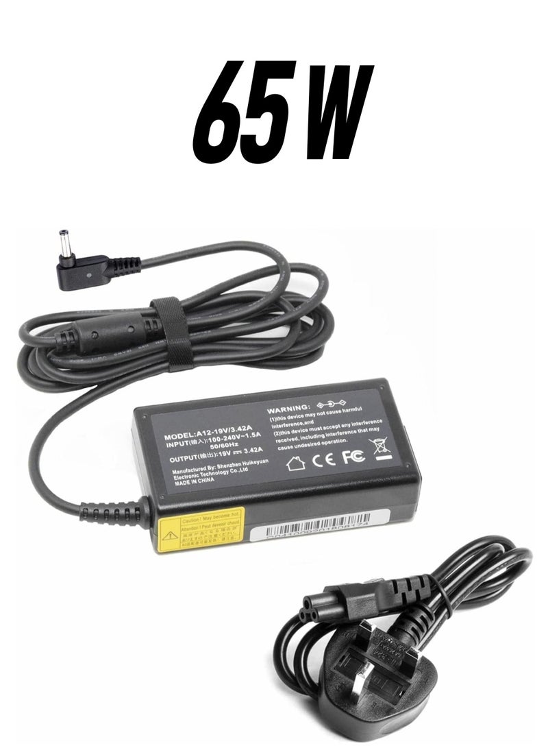 65W Charger 4.0 x 1.35mm - Adapter For ASUS Zenbook Vivobook 14 15 S14 S15 E203m E203n E406ma S200e S510u UX305 UX305c UX305f UX310 UX310u UX410u UX430u X102b X405u X453m X540l X540s X553m X553s - Image 1