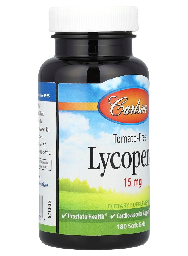 Carlson Lycopene 15 mg 180 Soft Gels - Image 2