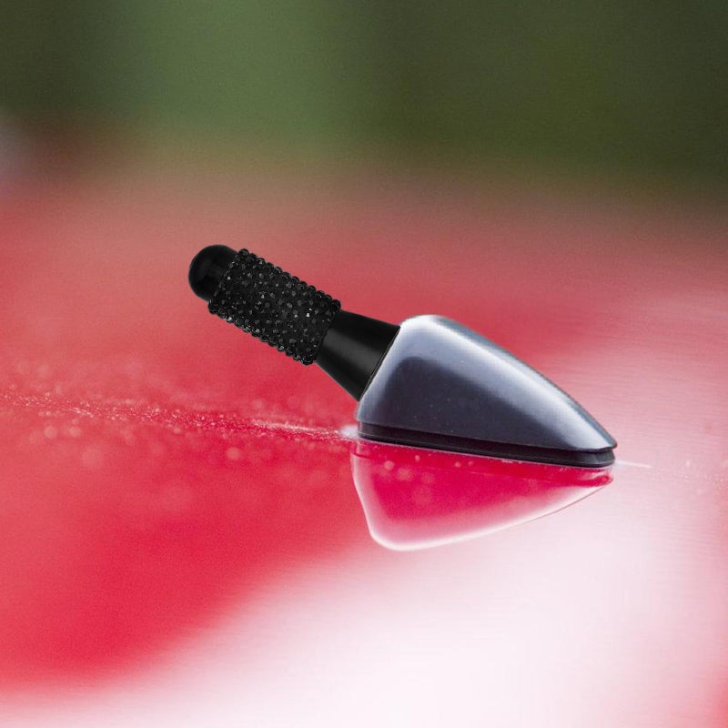 Black Crystal Car Antenna 3 5cm Universal Truck Vehicle Radio Reception Replacement - Image 5