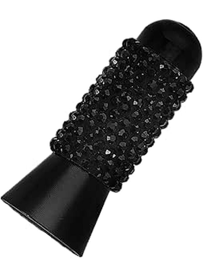 Black Crystal Car Antenna 3 5cm Universal Truck Vehicle Radio Reception Replacement - Image 1