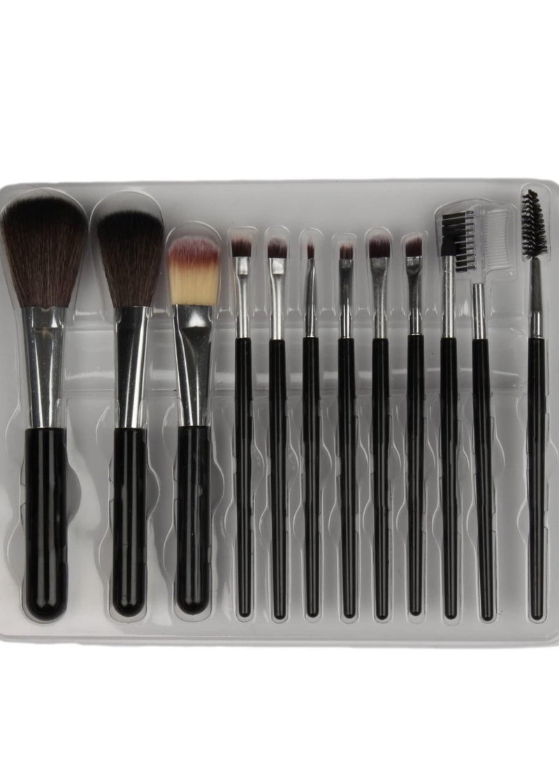 Generic Multi-use Makeup Brush Set – 12 Pieces