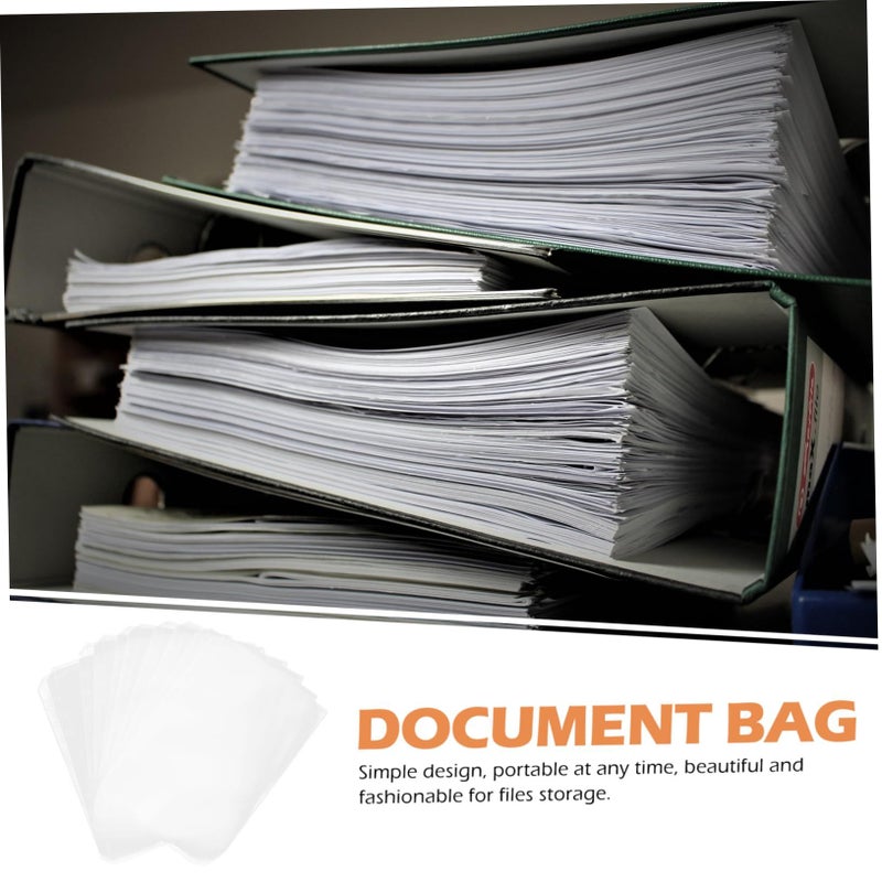 10 Pcs A5 Polypropylene Document Pouches With Zipper Closure And 6 Holes Binder Pockets For File Storage And School Organization - Image 3