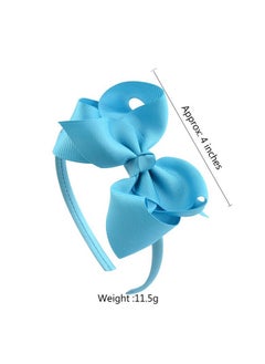 DED DED 16 Pack Hair Bows Plastic Hair Headband Grosgrain Ribbon Headbands Hair Hoops Hair Accessories for Baby Girls Kid  - Image 2