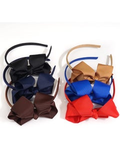 DED DED 16 Pack Hair Bows Plastic Hair Headband Grosgrain Ribbon Headbands Hair Hoops Hair Accessories for Baby Girls Kid  - Image 3