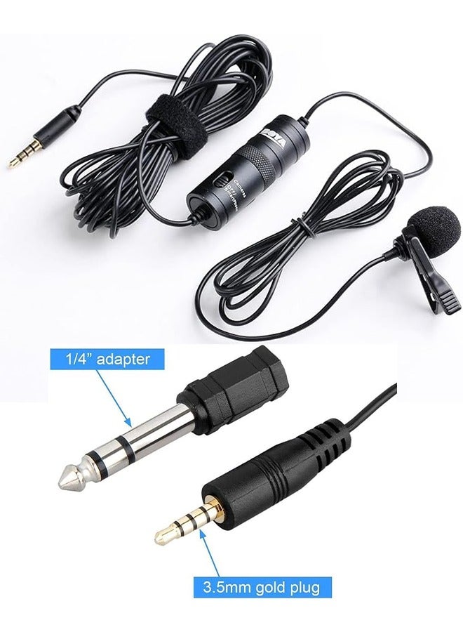 BOYA By-M1 Lavalier Microphone Microcravate, with Wind Muff Type C 3.5MM Jack, Sound for Presentations and Video Recording, Used for Smartphones Canon Nikon DSLR Camera Camera Recorder PC  - Image 2