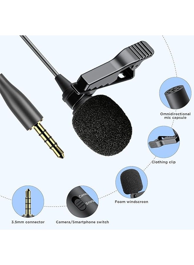 BOYA By-M1 Lavalier Microphone Microcravate, with Wind Muff Type C 3.5MM Jack, Sound for Presentations and Video Recording, Used for Smartphones Canon Nikon DSLR Camera Camera Recorder PC  - Image 3