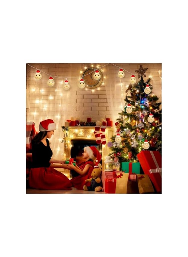 The Bros 10ft 20 LEDs Waterproof Battery Operated LED Christmas String Lights for Xmas Tree Indoor Outdoor Holiday Decorations, Christmas Ornaments Décor (Snowman) - Image 3