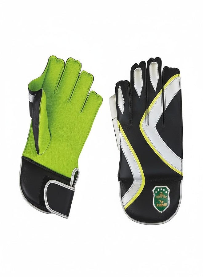 Vinex Champion Wicket Keeping Gloves - Premium Leather Cricket Gloves for Professionals | Durable Grip, Comfortable Fit, and High Protection - 1 Pair - Image 3