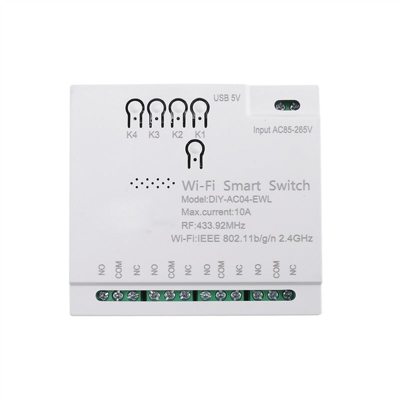 SmartLife 4Ch Ewelink Wifi Smart Switch Rf433 85-265V 2 4G Wifi Smartlife - Image 2