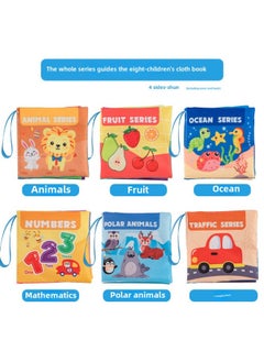 Generic Baby Cloth Book March-June Baby Tear Not Bite Stereo Cognition Sound Children Early Education Educational Toys-Color:Digital Awareness  - Image 2