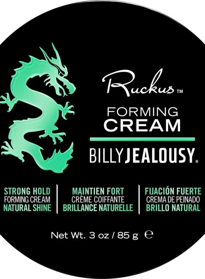 Billy Jealousy Ruckus Hair Forming Cream, Men's Styling Hair Cream For Strong Hold and High Shine, 3 Oz. - Image 1