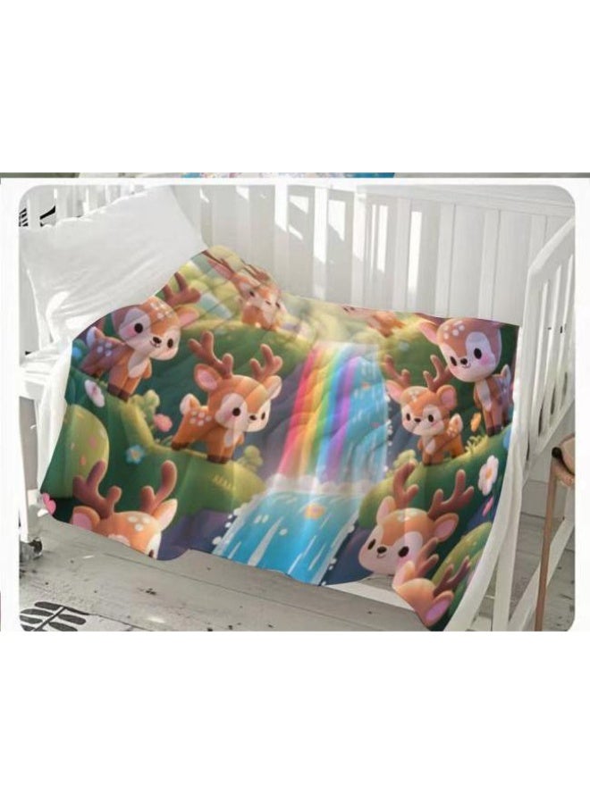 عام بطانية رقيقة من الفانيلا (حرارة ومريحة، ومناسبة للنوم واستخدام اللعبة والغبار والرمل) 150 سم * 200 سم - 1139 - Image 3