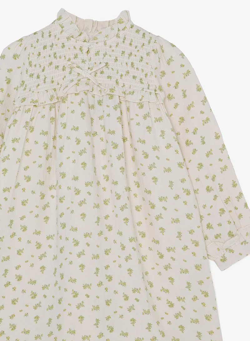 Ripples Girls Printed Cotton Dress