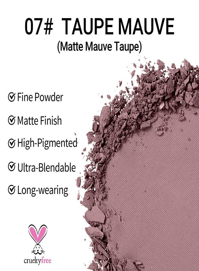 Erinde Mauve Taupe Plum Matte Eyeshadow Palette Makeup for Older Women, Plum Purple Neutral Single Eye Shadow Powder for Green Eyes, High Pigment Waterproof Eyeshadow Palette Sombra Para Ojos, 07 - Image 3