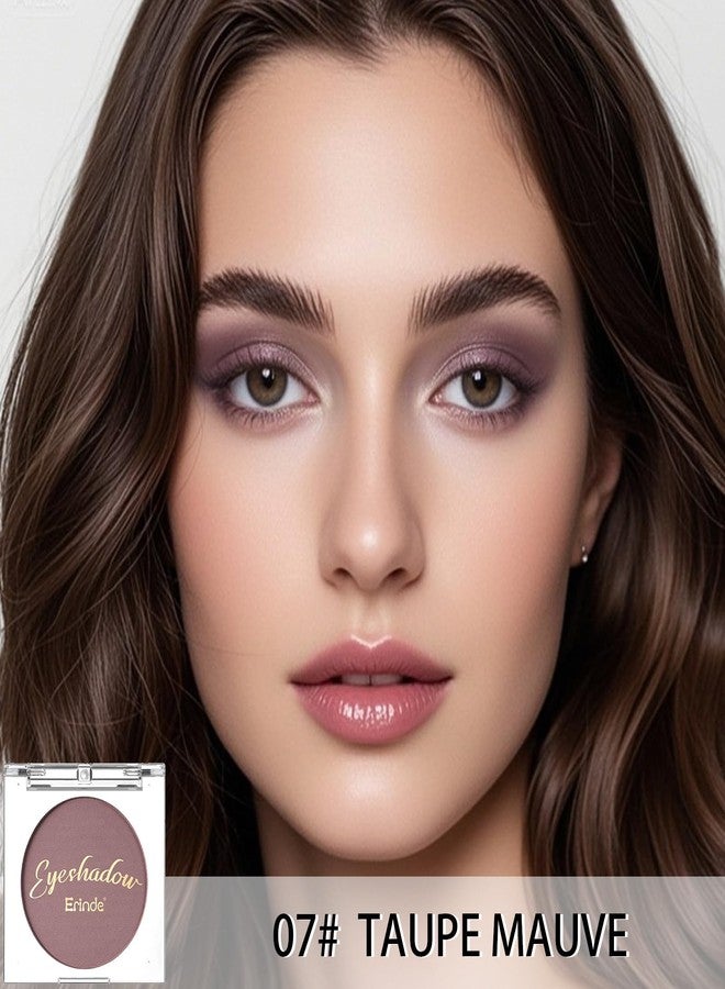 Erinde Mauve Taupe Plum Matte Eyeshadow Palette Makeup for Older Women, Plum Purple Neutral Single Eye Shadow Powder for Green Eyes, High Pigment Waterproof Eyeshadow Palette Sombra Para Ojos, 07 - Image 5