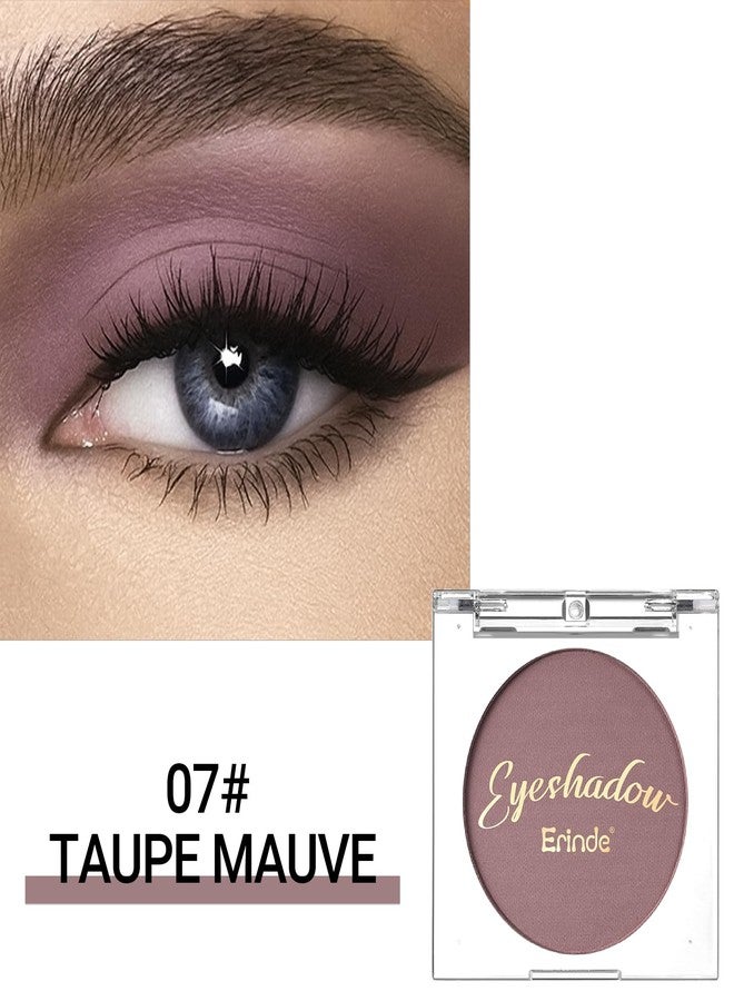 Erinde Mauve Taupe Plum Matte Eyeshadow Palette Makeup for Older Women, Plum Purple Neutral Single Eye Shadow Powder for Green Eyes, High Pigment Waterproof Eyeshadow Palette Sombra Para Ojos, 07 - Image 2