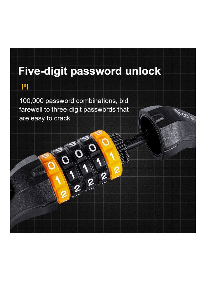 نيبمينينت قفل دراجة مكون من خمس أرقام - Image 3