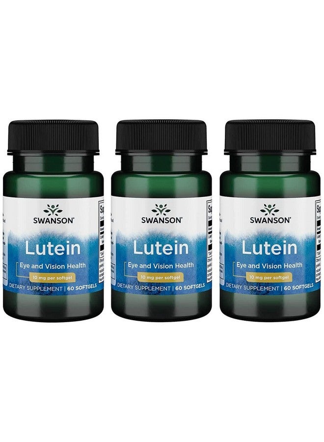 Swanson Lutein 10 Milligrams 60 Sgels (3 Pack) - Image 1