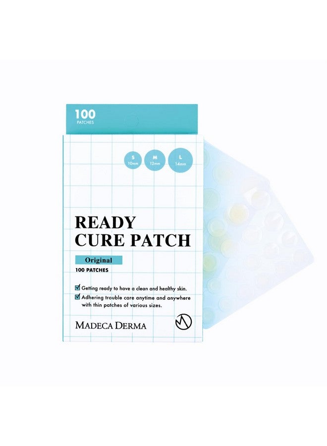 MADECA DERMA Ready Cure Patch Original - Hydrocolloid Acne Patches, Large Pack for Long-Term Use, Multi-Size for Spot, Pimple, Zits & Blemishes Coverage, Ideal for Daily Use (100 Patches / 10,12,14mm) - Image 1