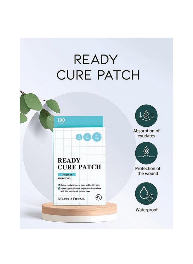 MADECA DERMA Ready Cure Patch Original - Hydrocolloid Acne Patches, Large Pack for Long-Term Use, Multi-Size for Spot, Pimple, Zits & Blemishes Coverage, Ideal for Daily Use (100 Patches / 10,12,14mm) - Image 2