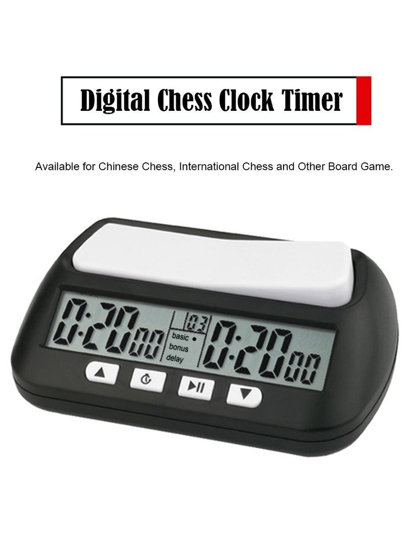 Professional Digital Chess Clock Timer With Bonus Delay Count Down Up Function for Board Games - Image 3