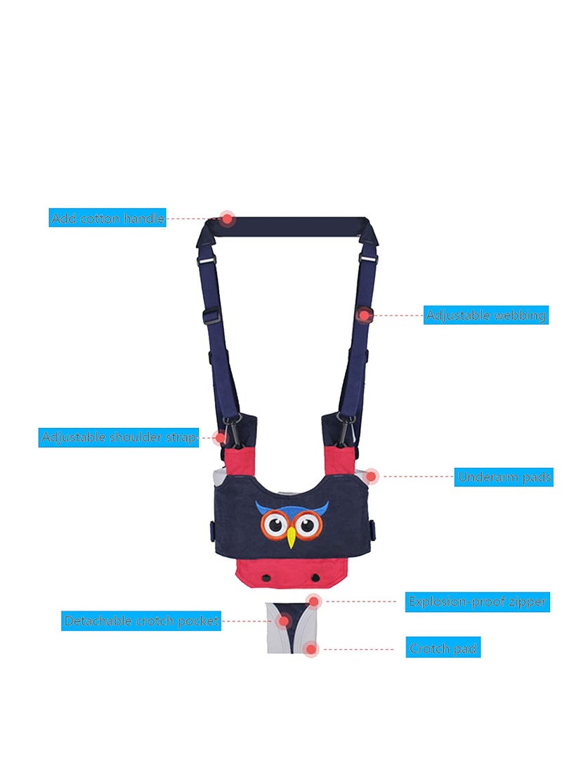 SYOSI - Baby Walker Handheld Kids Toddler Walking Harness Helper Assistant Protective Belt Child Activity Walker Adjustable Standing Up Walking Learning Helper for Toddler 7-24 Month Blue - Image 1
