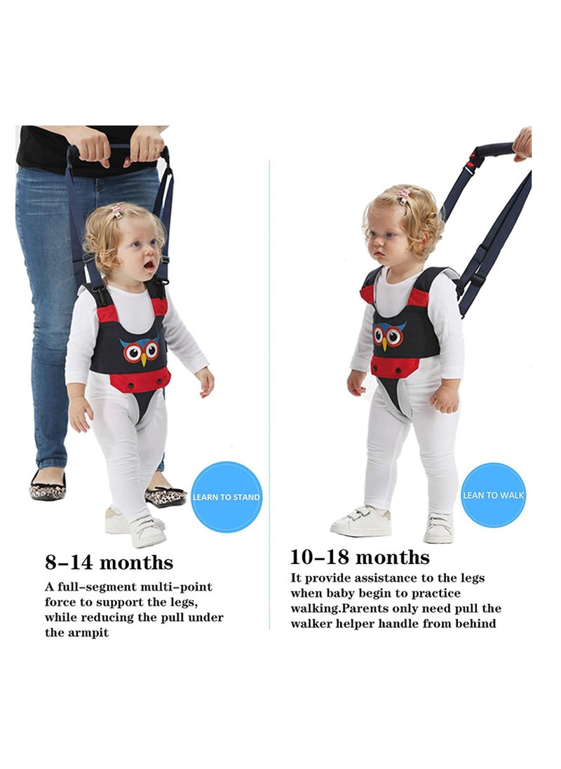 SYOSI - Baby Walker Handheld Kids Toddler Walking Harness Helper Assistant Protective Belt Child Activity Walker Adjustable Standing Up Walking Learning Helper for Toddler 7-24 Month Blue - Image 1
