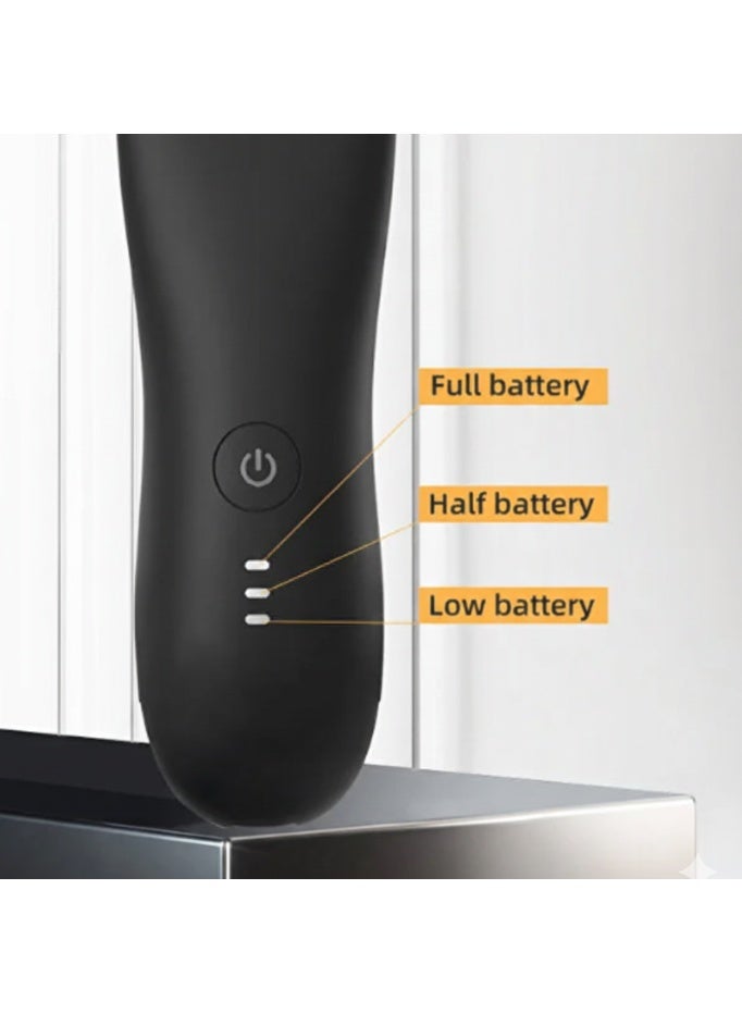Men Body Grooming Trimmer Wireless Electric Waterproof Body Hair Trimmer with Dock Charger Wet Dry Shaver for Beard Body and Sensitive Areas - Image 2
