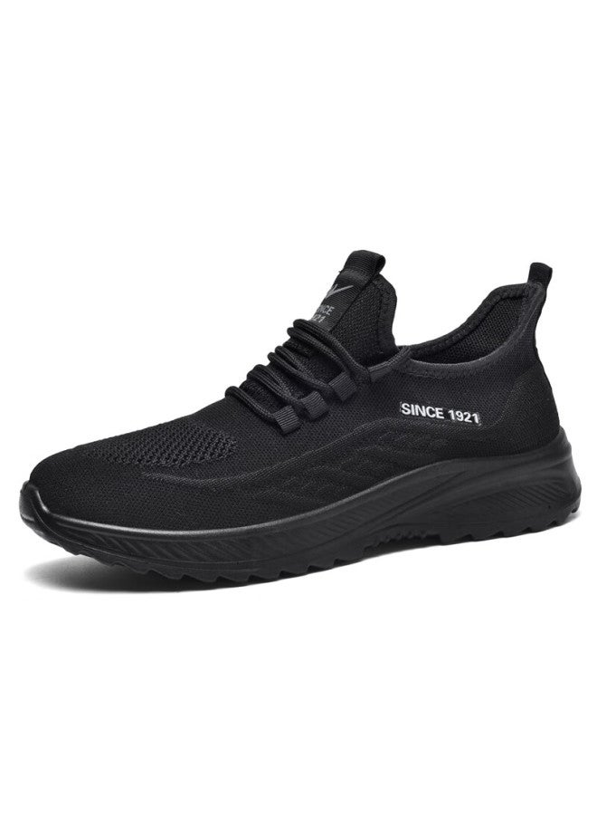 Double Star Eight Shuangxing Bate High-elastic Flyknit Spring And Autumn Breathable Comfortable Sports Casual Running Men's Shoes, Elderly Soft-soled Slip-on Dad Shoes - Image 2